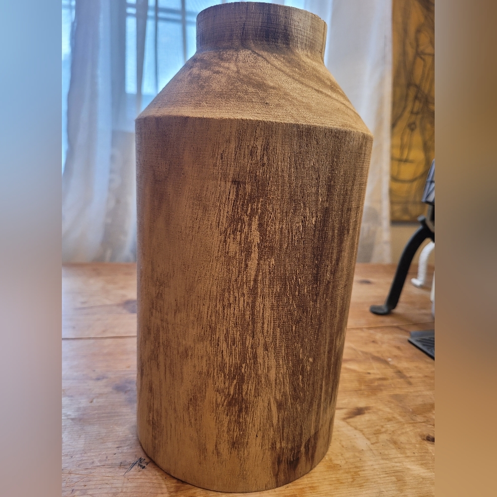 Studio McGee Large Wood Vase - Picture 2 of 4